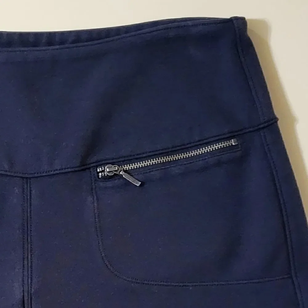 Athleta Black Ponte Skirt Zipper Pockets